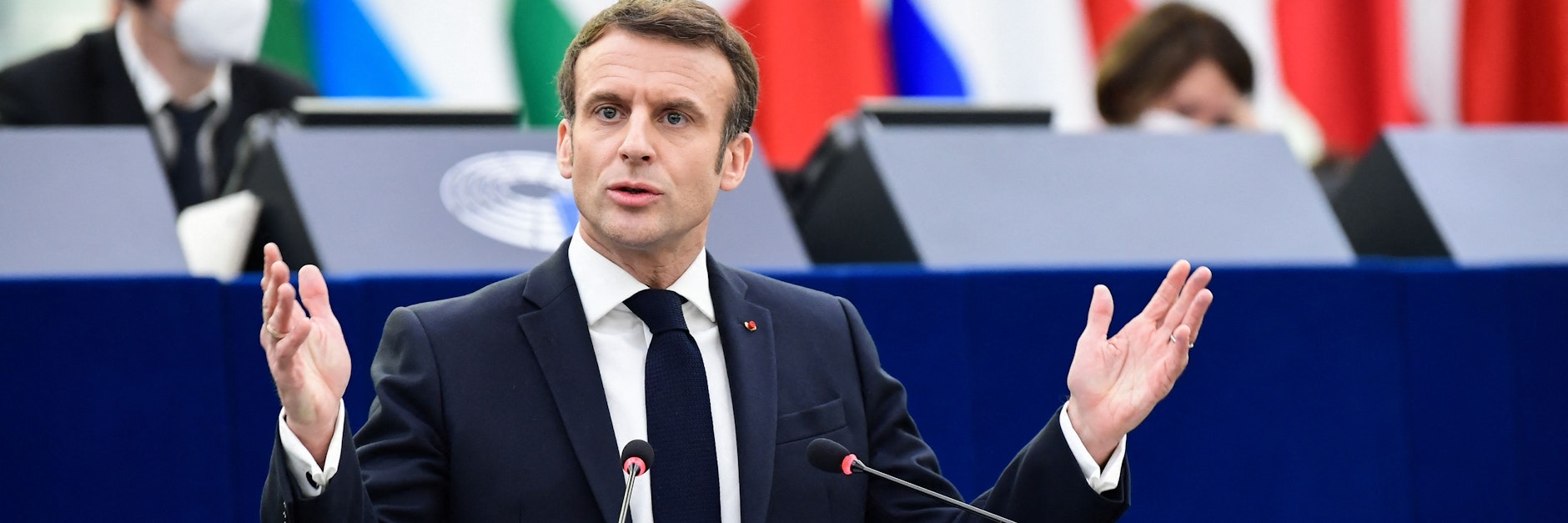 Emmanuel Macron im Straßburger EU-Parlament