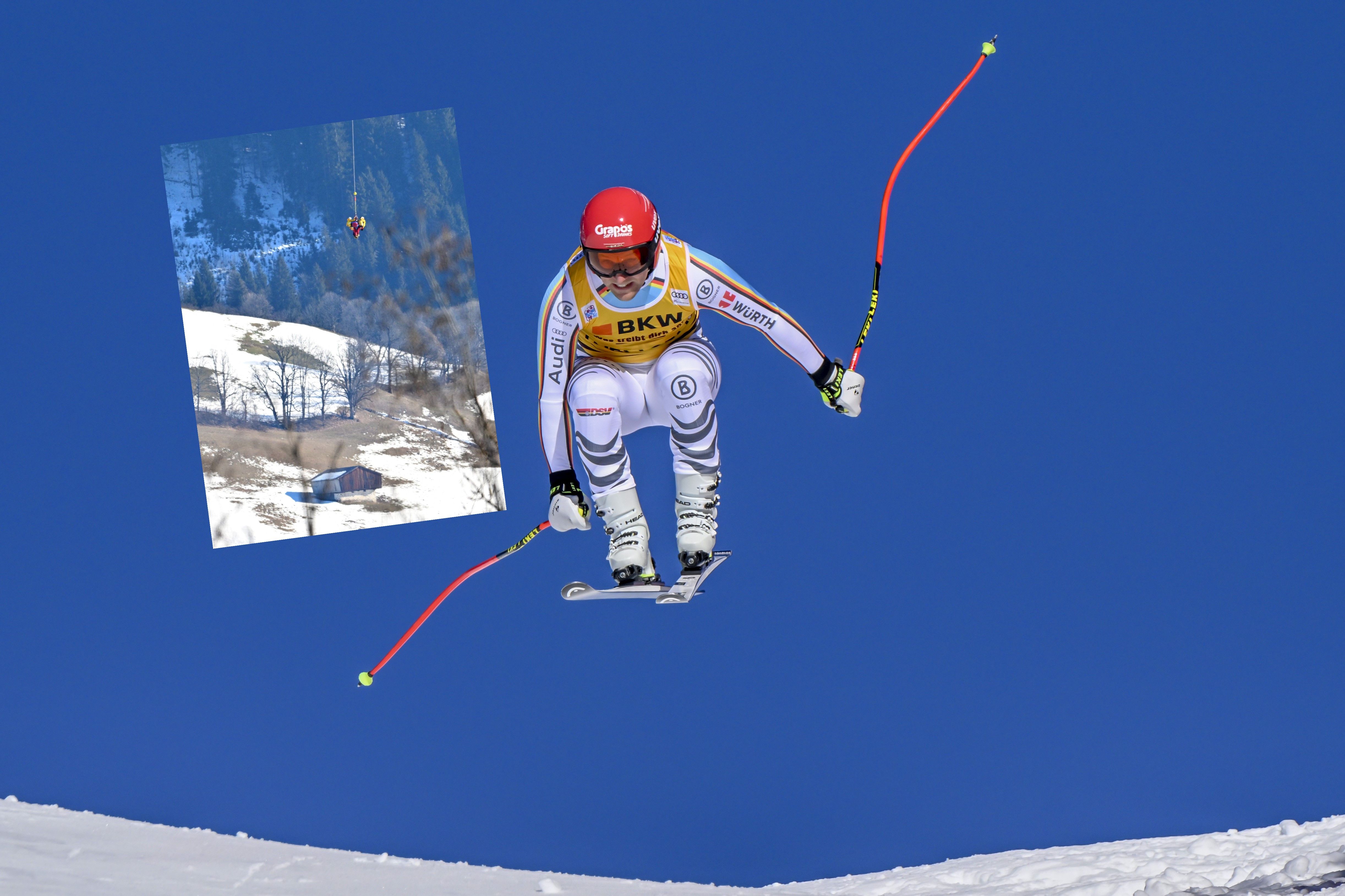 Sturz-Drama auf der Höllenstrecke: Deutsches Abfahrts-Ass Ferstl mit Helikopter in Klinik