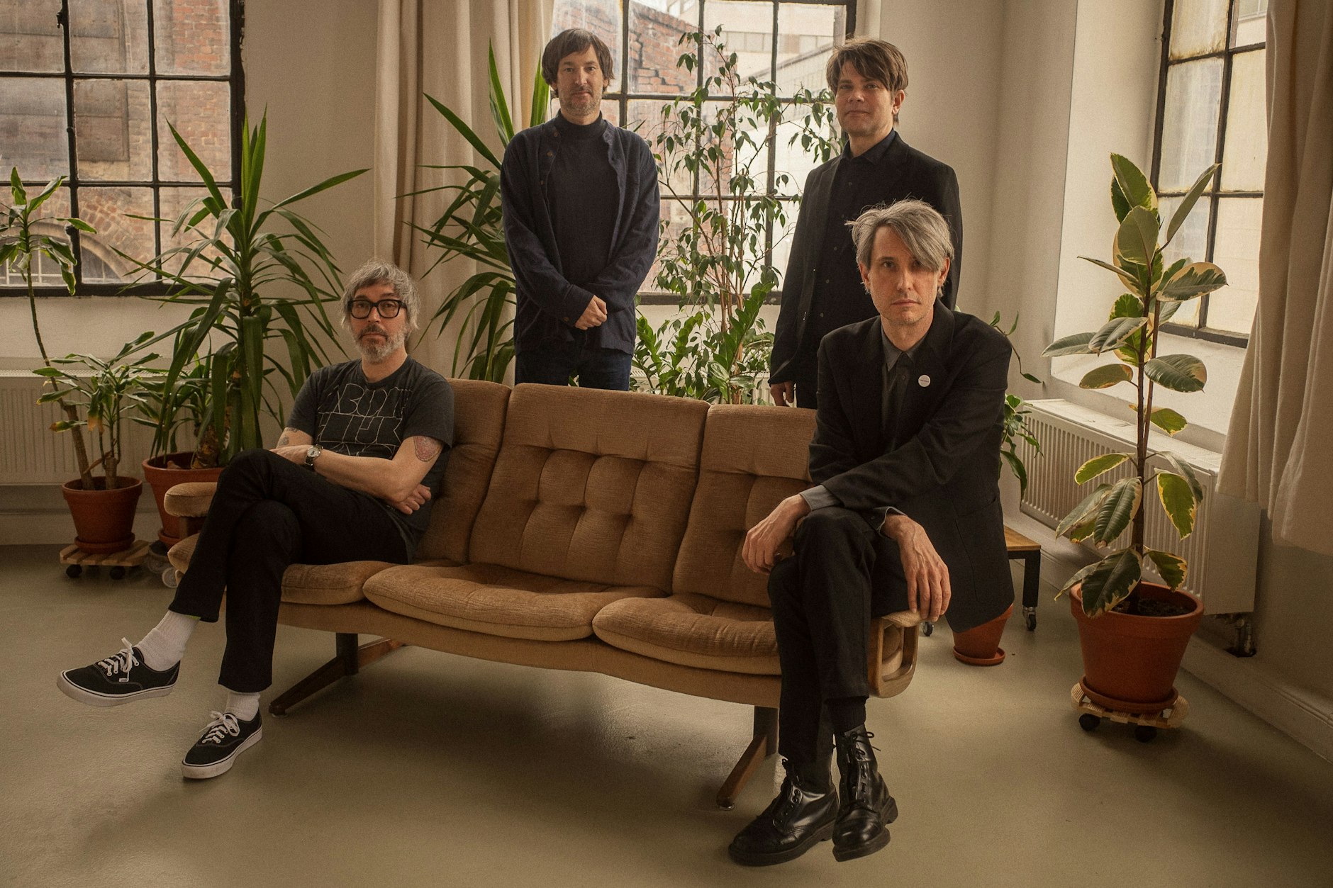 Digital ist besser: Dirk von Lowtzow, Jan Müller, Arne Zank und Rick McPhail (von rechts) alias Tocotronic.