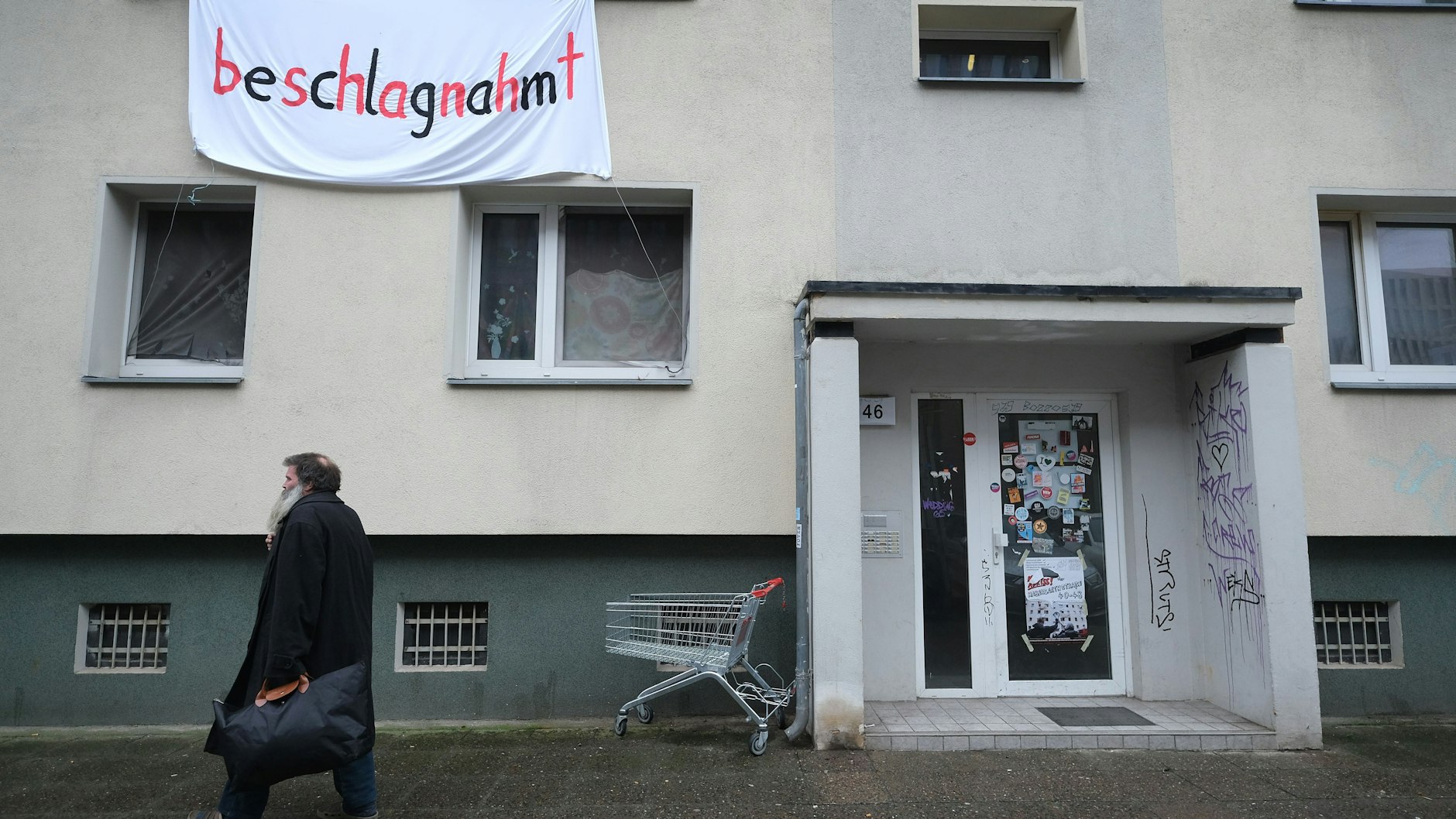 In der Habersaathstraße 40–48 in Mitte leben seit Januar ehemalige Obdachlose.