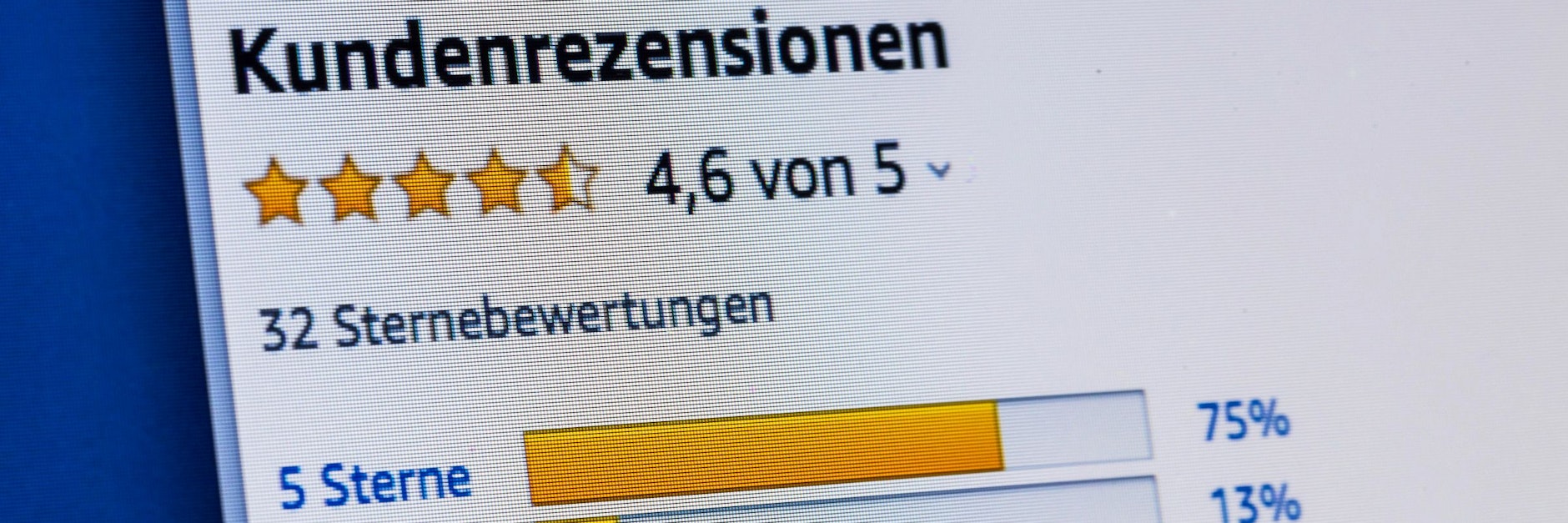 Oft bleibt unklar, wie zuverlässig Kundenbewertungen im Internet sind. 