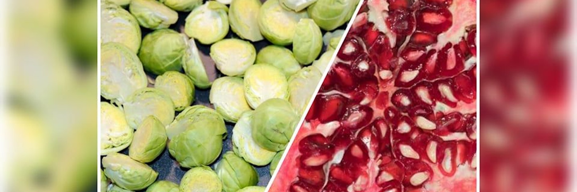 Rosenkohl aus dem Backofen mit Granatapfelkernen ist die perfekte Beilage oder auch ganz ohne Fleisch und Kartoffeln eine perfekte Mahlzeit.