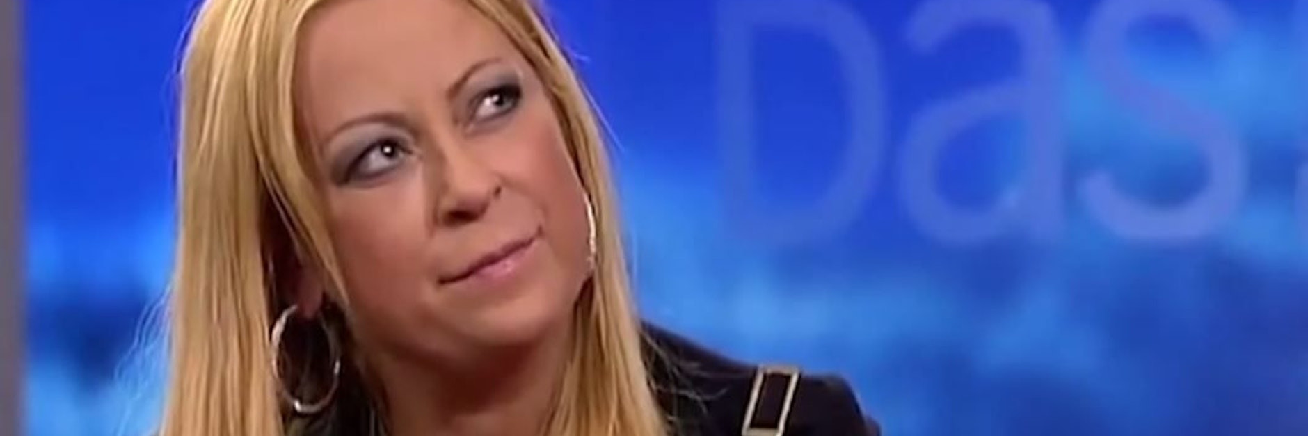 Betrunken im TV: Jenny Elvers.