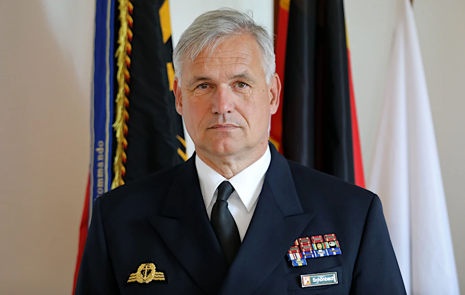 Vizeadmiral Kay-Achim Schönbach, Inspekteur der Deutschen Marine, im Marinekommando.&nbsp;
