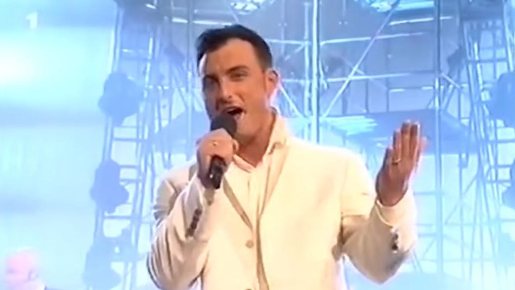 Zlatko Trpkovski bei seinem peinlichen Auftritt.