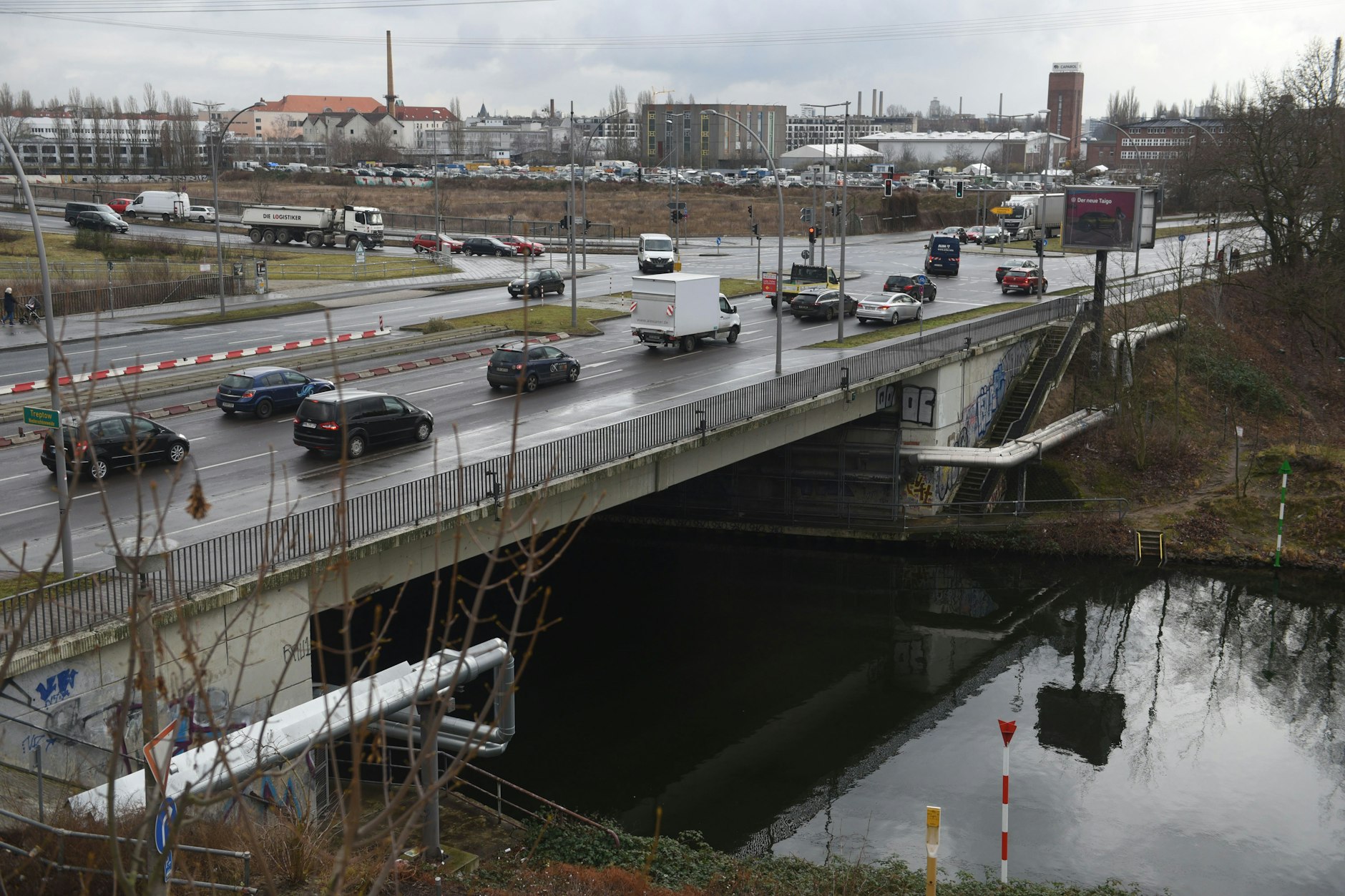 Geplanter Abriss der Markgraffbrücke in Berlin-Treptow.