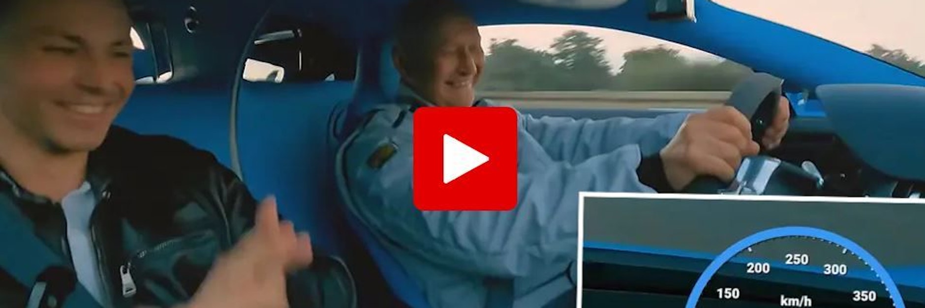 Die Szene aus dem Internet-Video, in der Passer Tempo 417 erreicht.