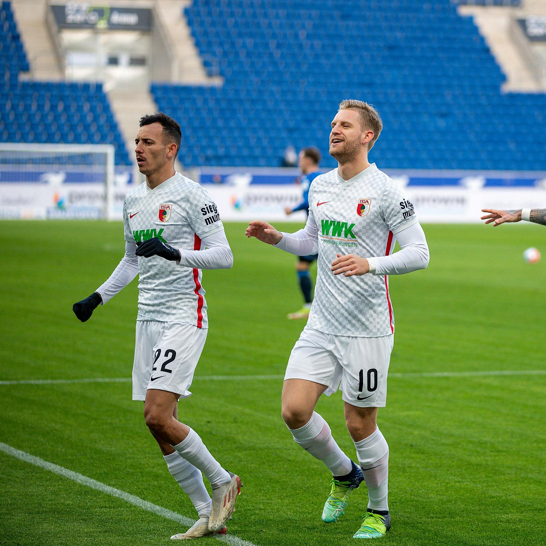 Ein glücklicher Herthaner? Ja, das gibt es wirklich, in Augsburg