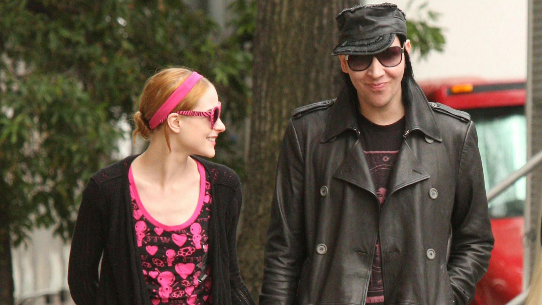 2010 waren Marilyn Manson und Evan Rachel Wood noch ein Paar. Aus dieser Zeit stammt das Foto.