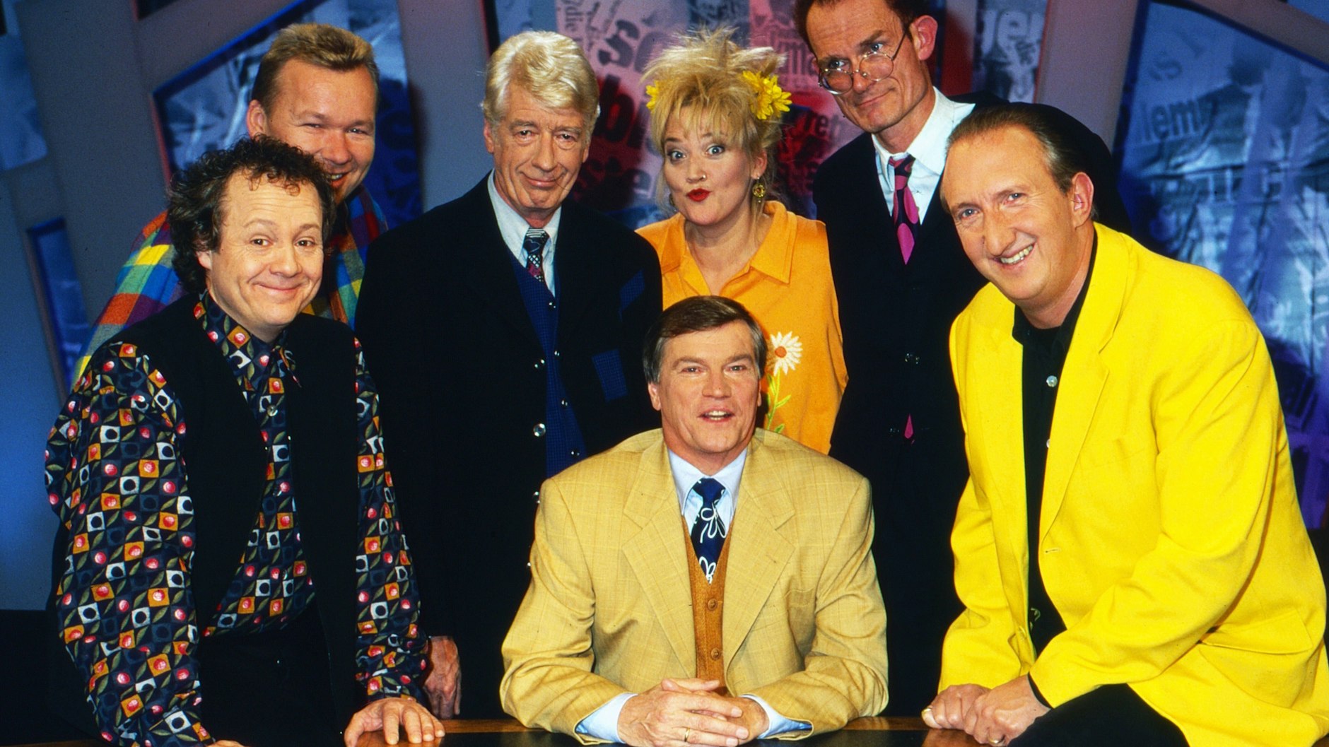 Die Besetzung der alten Ausgaben von 7 Tage, 7 Köpfe.