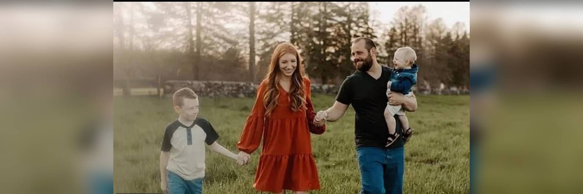 DJ Ferguson mit seiner Ehefrau Heather und den beiden gemeinsamen Kindern.