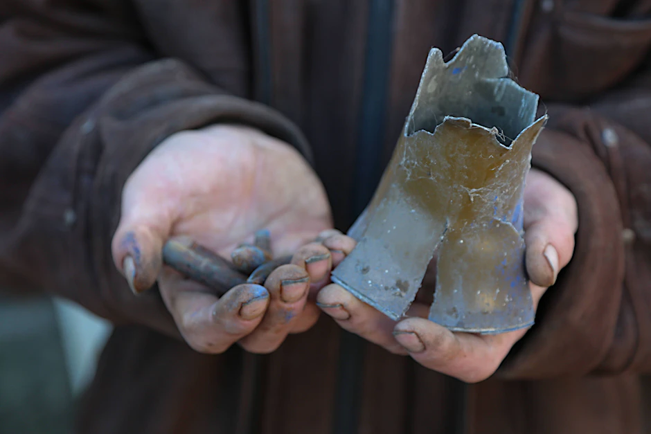 Bombensplitter aus der Ostukraine