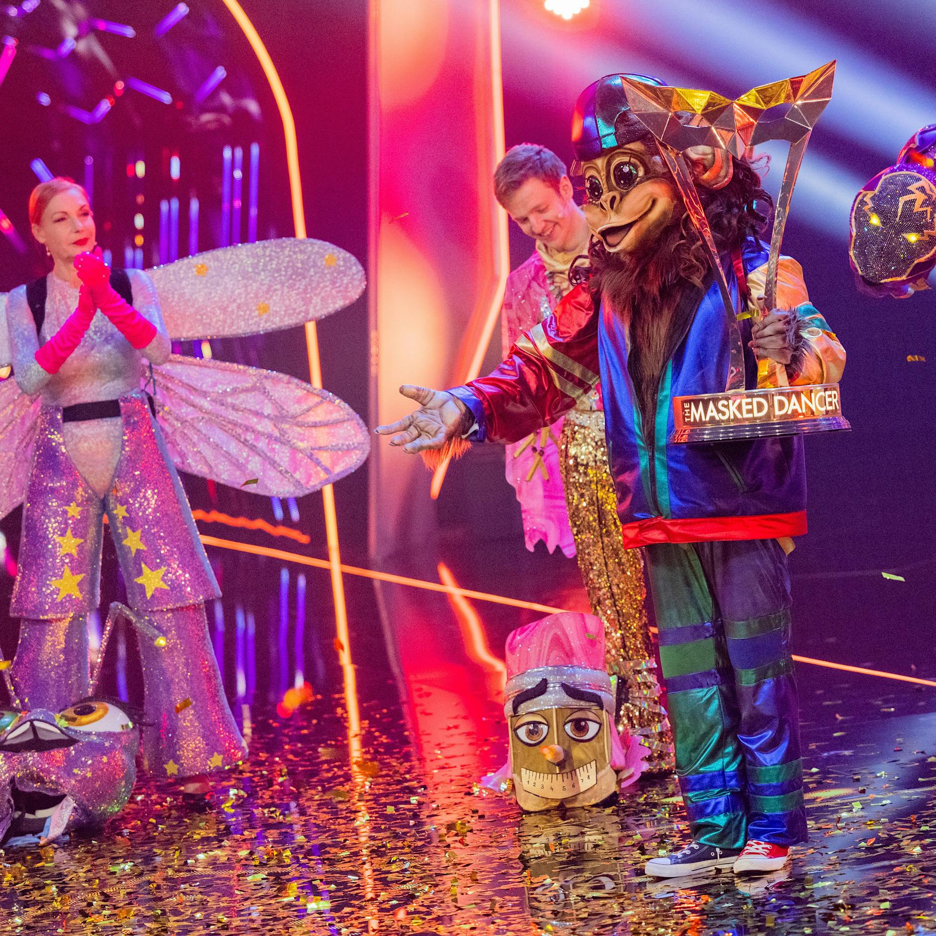Der Affe gewinnt – Oli.P tanzt sich zum „Masked Dancer“-Sieg
