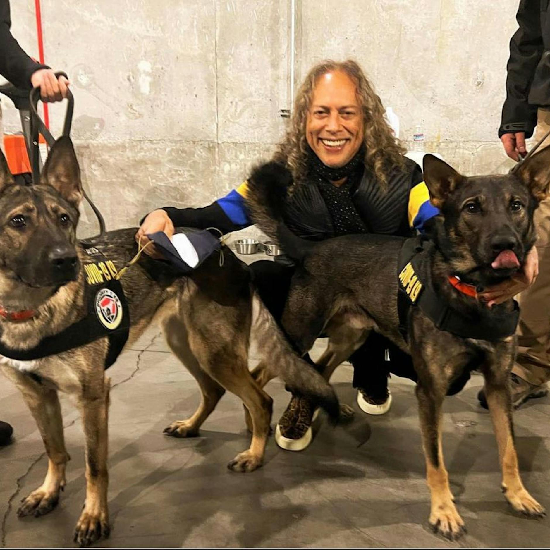 Corona-Hunde gehen mit Metallica auf Tournee