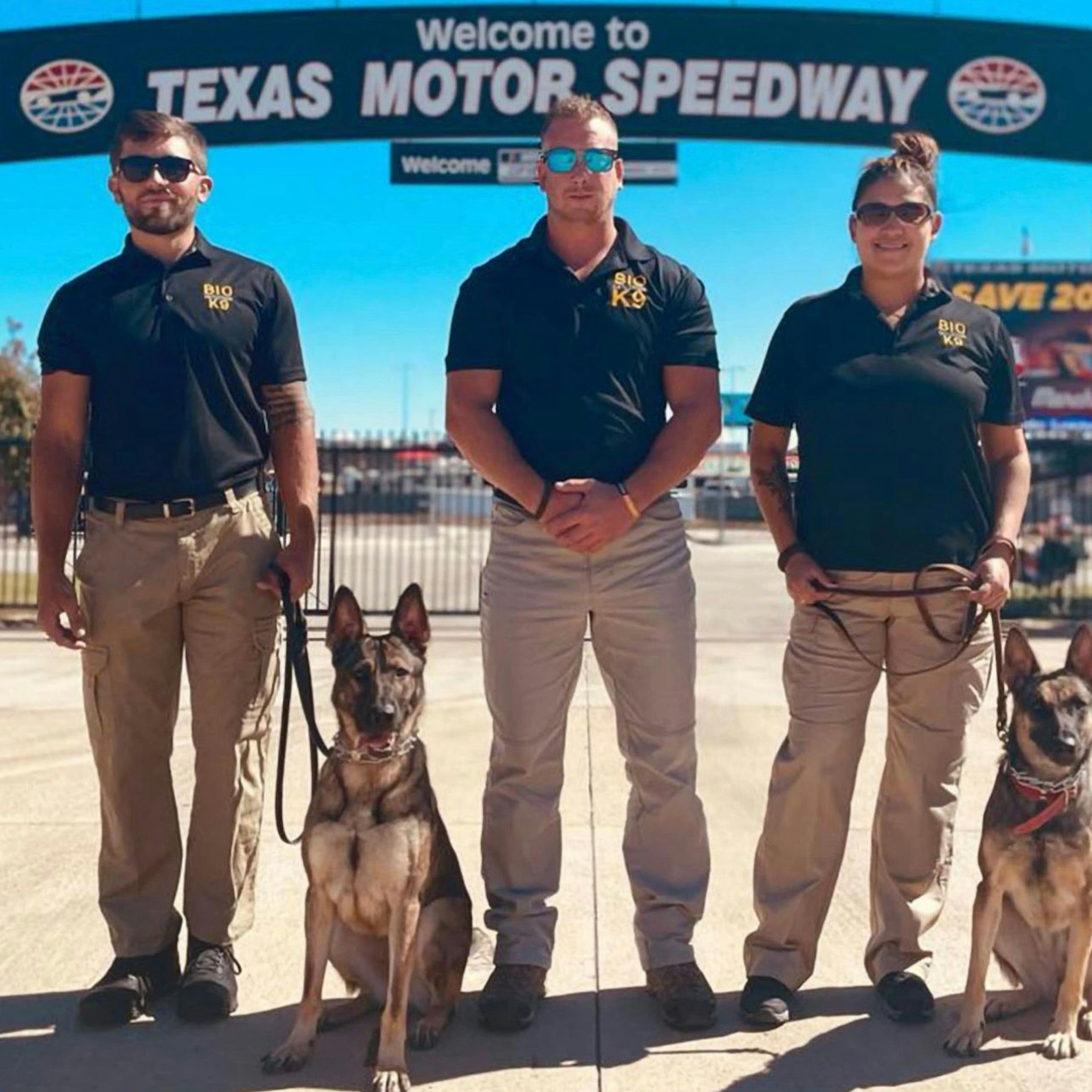 Die „Bio Detection K9“-Hunde, die Metallica auf ihrer Tour begleiten.