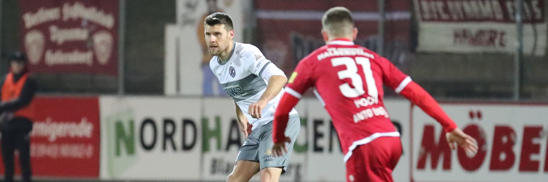 Mit Übersicht: Dynamos Verteidiger Niklas Brandt überzeugt auch im defensiven Mittelfeld.