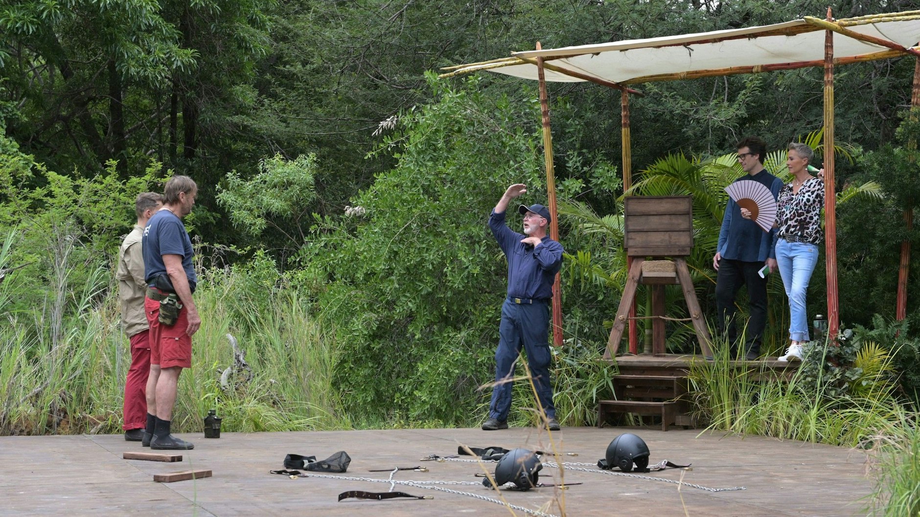 Eric Stehfest und Peter Althof sollten eigentlich zur Dschungelprüfung "Schluss mit lustig" antreten.