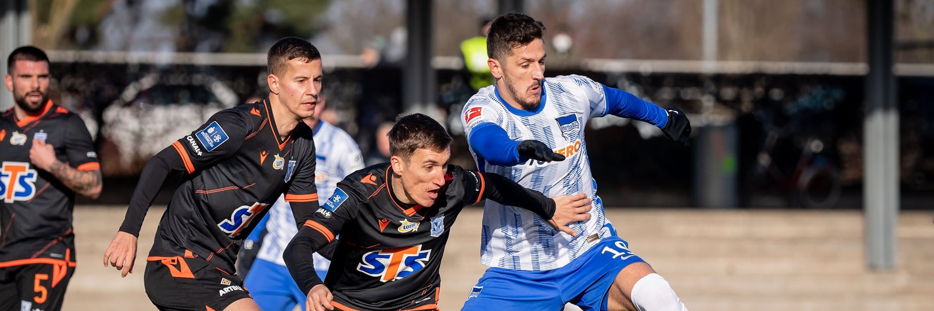 Herthas Stevan Jovetic spielte beim 2:4-Test gegen Posen eine Stunde durch.