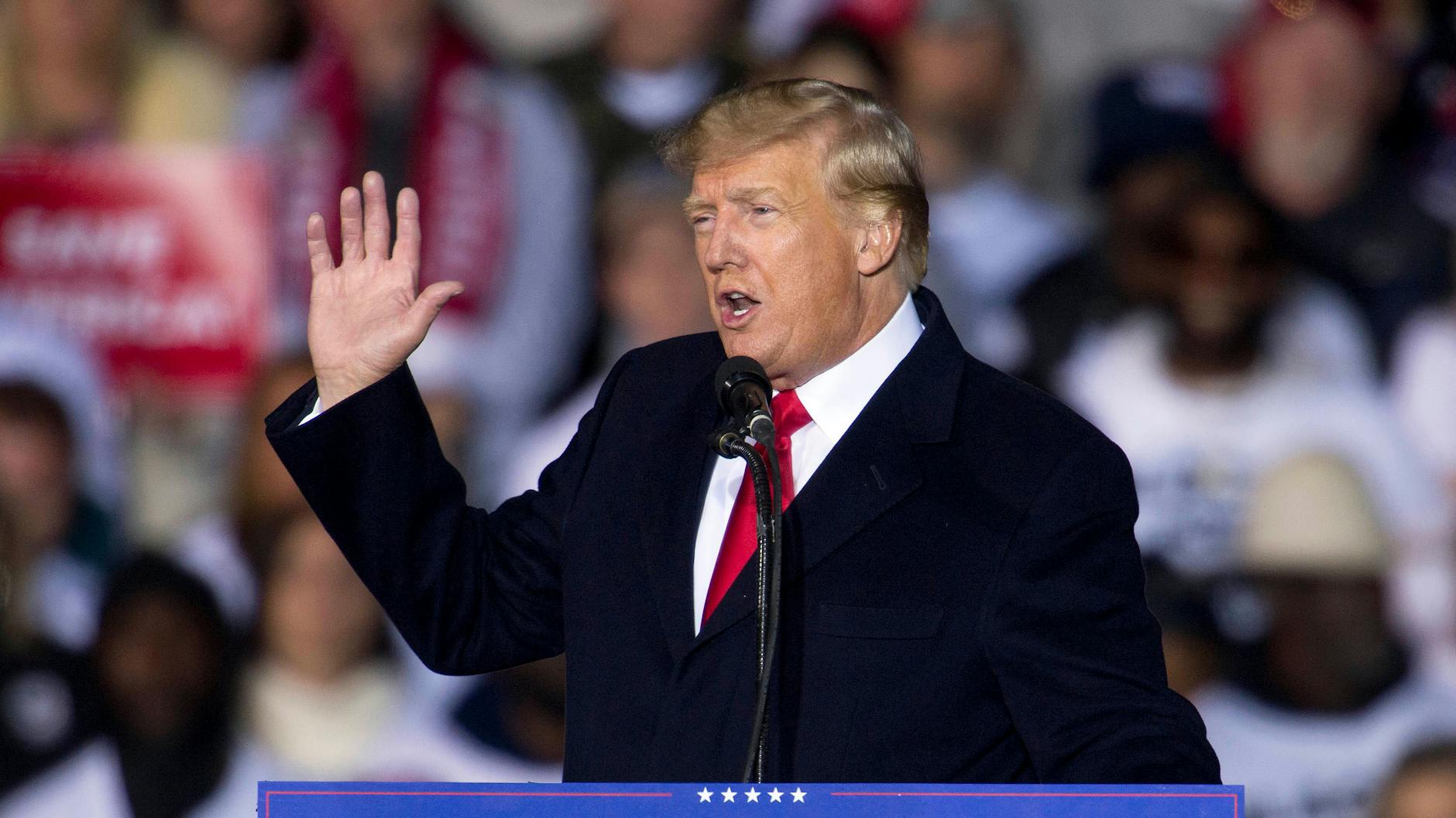 Donald Trump bei einem Auftritt in Texas.