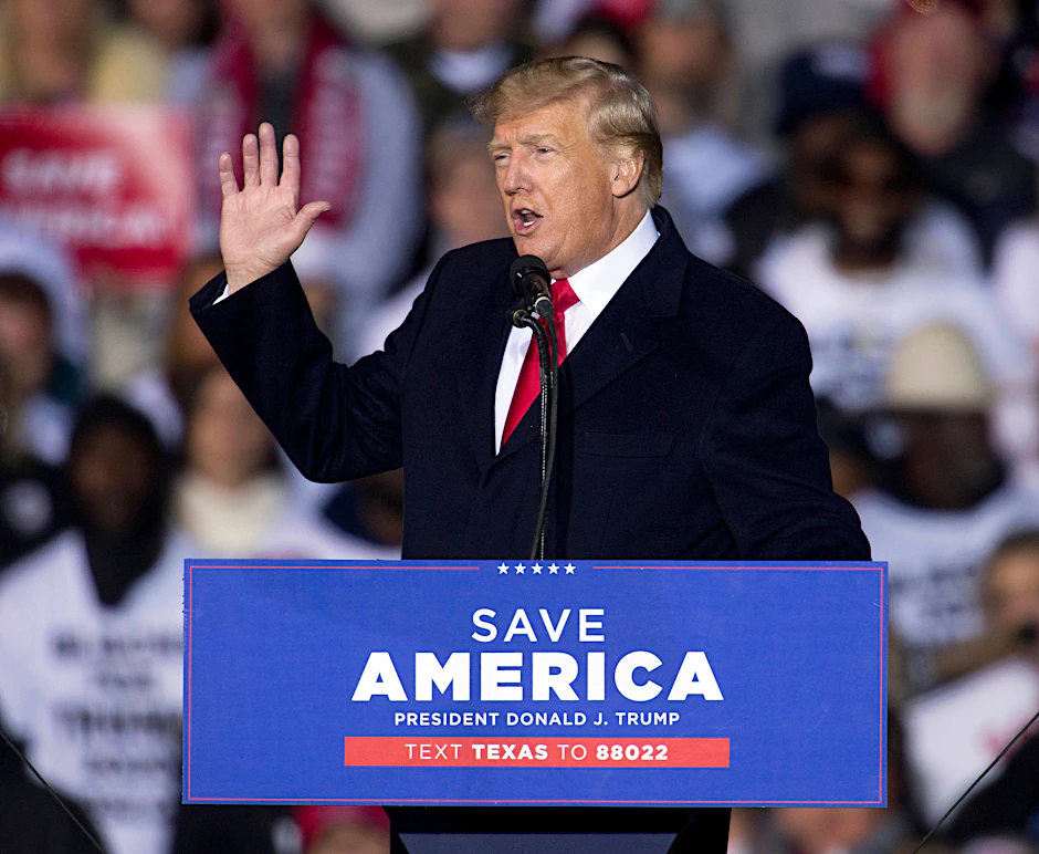 Donald Trump bei einem Auftritt in Texas.