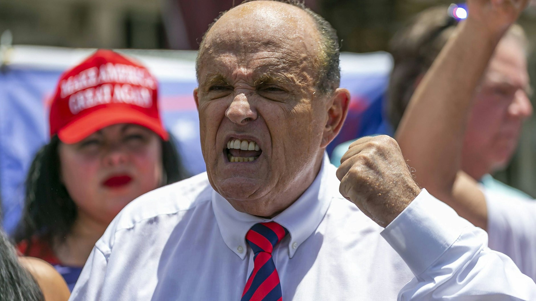 Rudy Giuliani verbreitete Verschwörungsmythen über die US-Wahl im Herbst 2020.