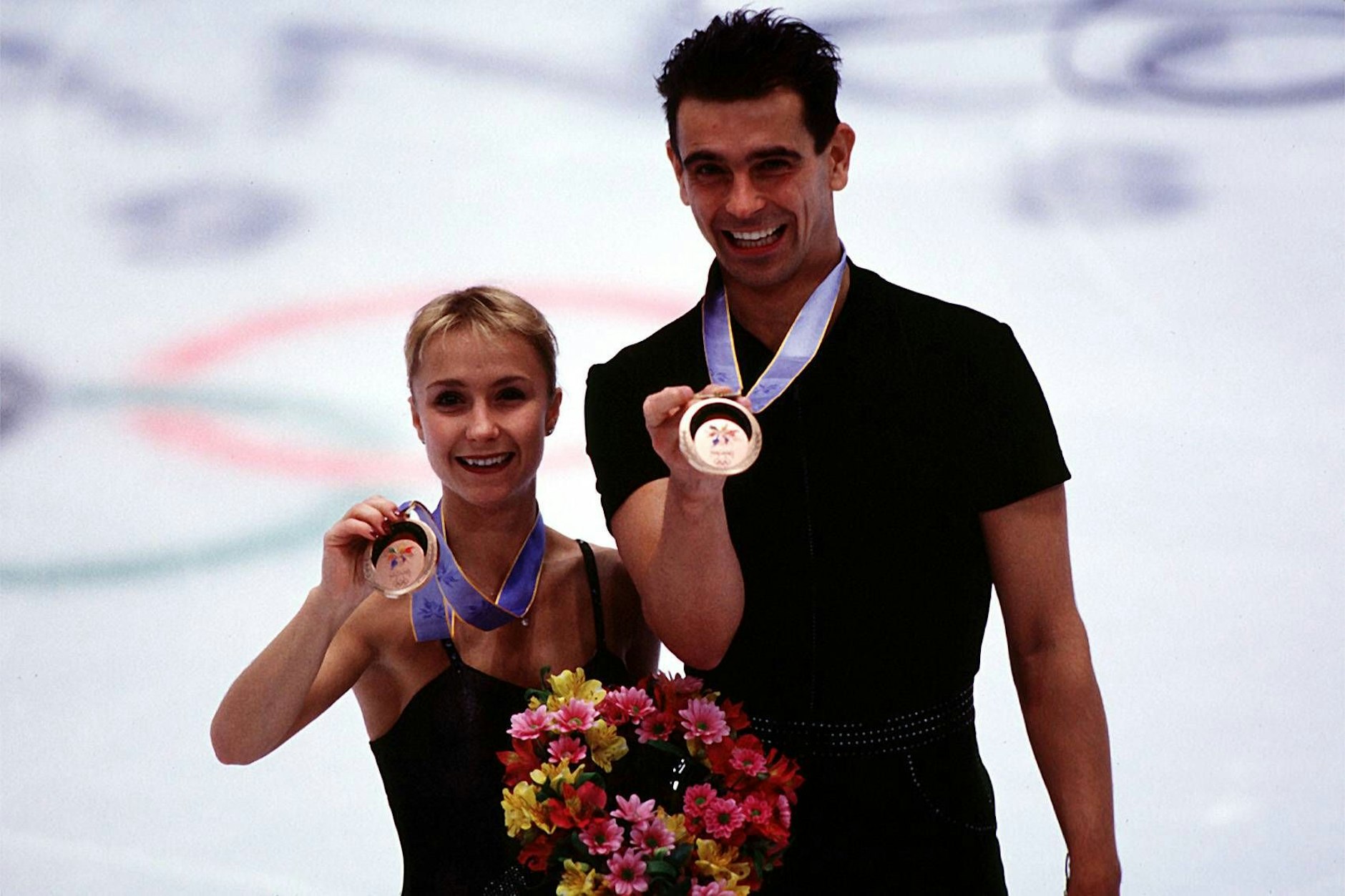 Mandy Wötzel und Ingo Steuer gewannen 1998 in Nagano Bronze.