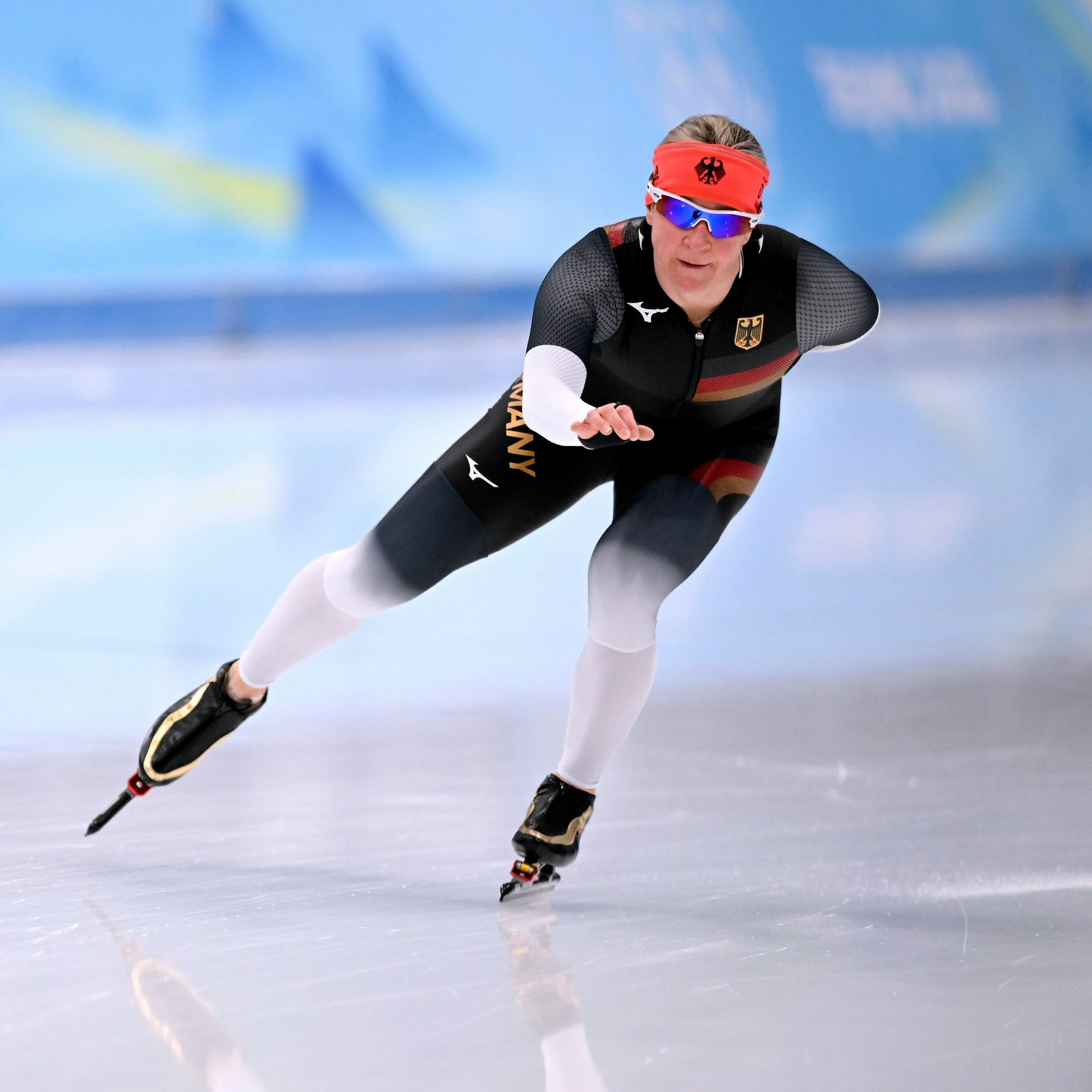 Claudia Pechstein ist auch mit 49 Jahren noch fit für Olympia.