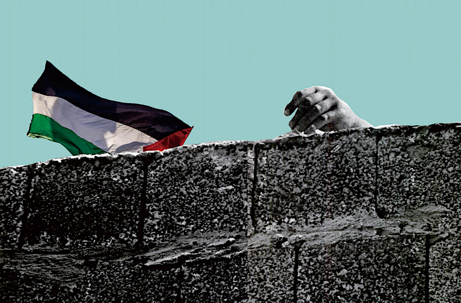 Ausschnitt eines Fotos aus der Life-Ausgabe von 1961, aufgenommen nach Bau der Berliner Mauer. 60 Jahre später, im Dezember 2021, beendete Israel das „IRON Wall“-Projekt.