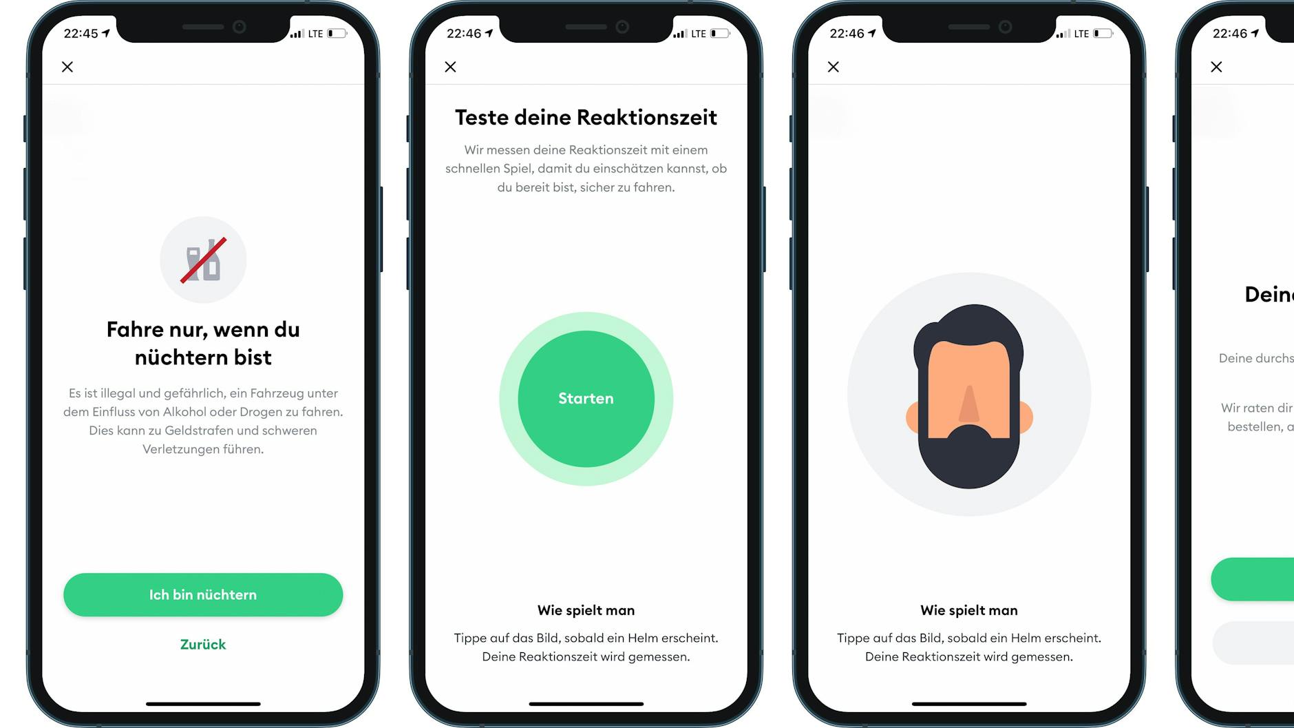Mit diesem Spiel können Bolt-Nutzer ihre Fahrtauglichkeit prüfen.