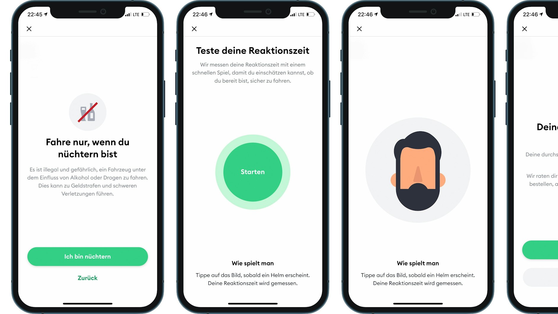 Mit diesem Spiel können Bolt-Nutzer ihre Fahrtauglichkeit prüfen.