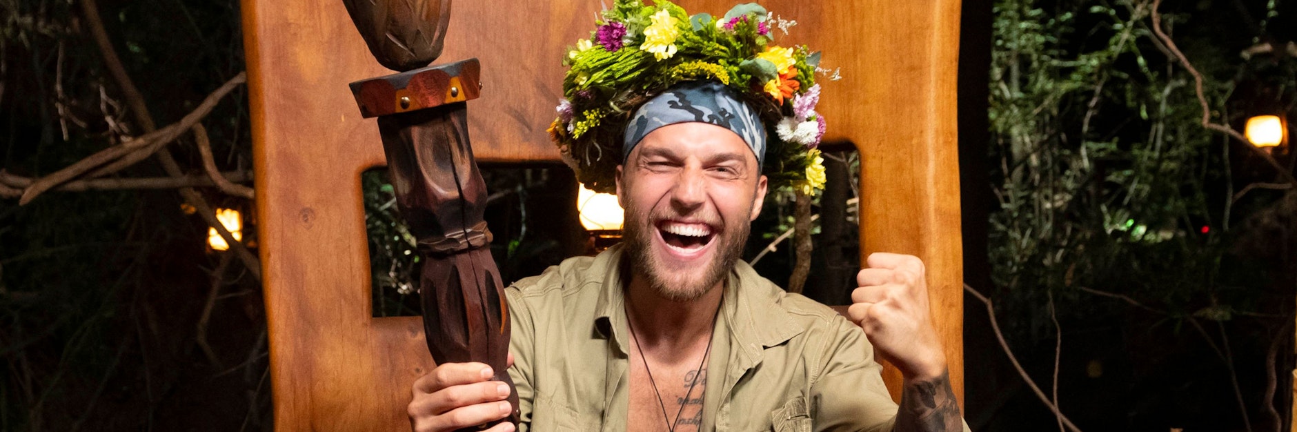 Dschungelkönig: Filip Pavlovic auf seinem Thron.