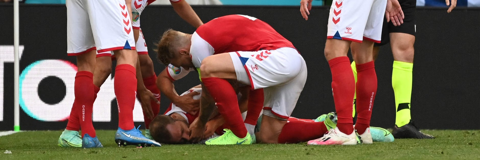Christian Eriksen brach während des EM-Spiels zwischen Dänemark und Finnland auf dem Rasen zusammen – Herzstillstand.