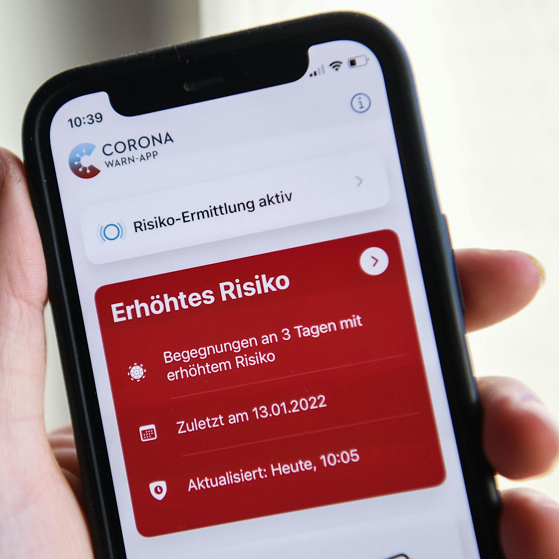 Warnung auf Corona-App reicht nicht mehr für Anspruch auf PCR-Test
