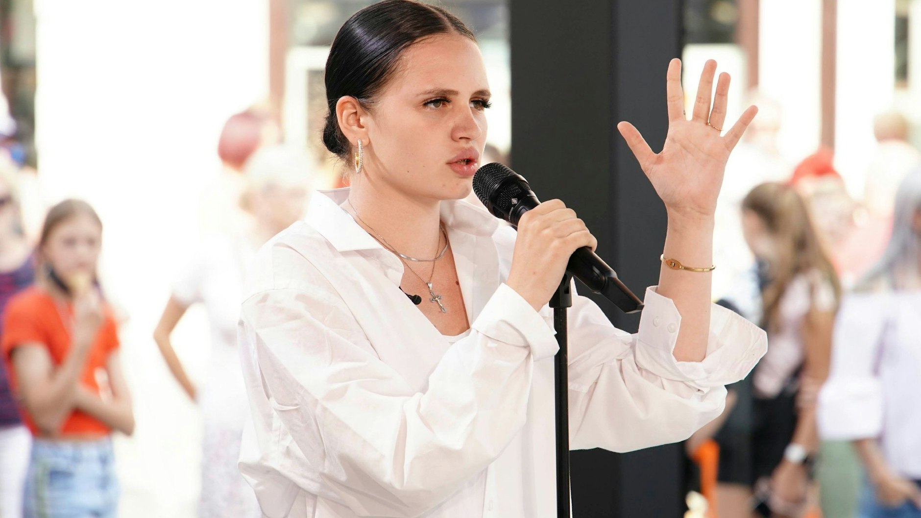 Emine Knapczyk aus Berlin probiert sich bei DSDS.