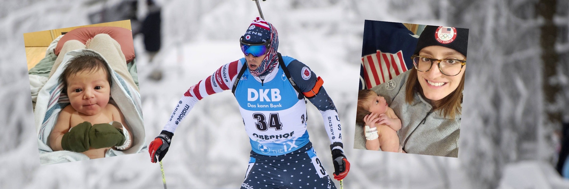Biathlet Leif Nordgren erlebte die Geburt seiner Tochter per Videotelefonat mit seiner Frau Caitlin– und unmittelbar vor seinem ersten Olympia-Rennen.