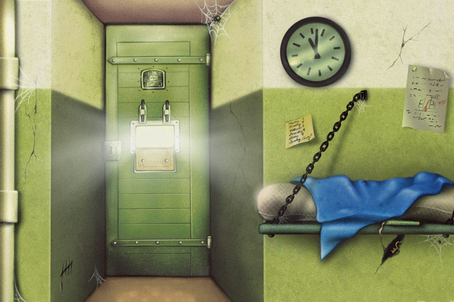 Der Stasi-Knast als Escape-Room (Illustration).