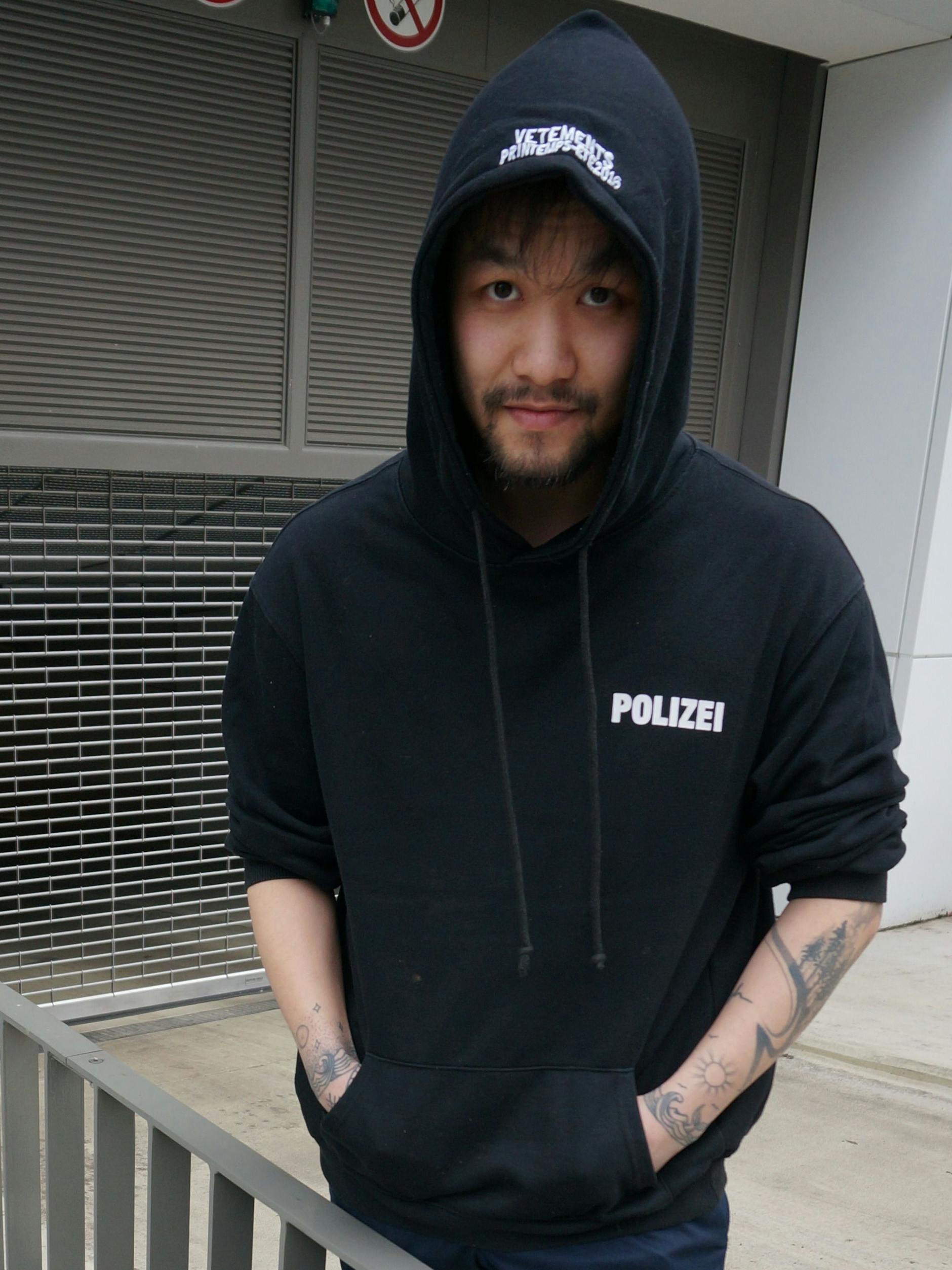Polizei top vetements hoodie