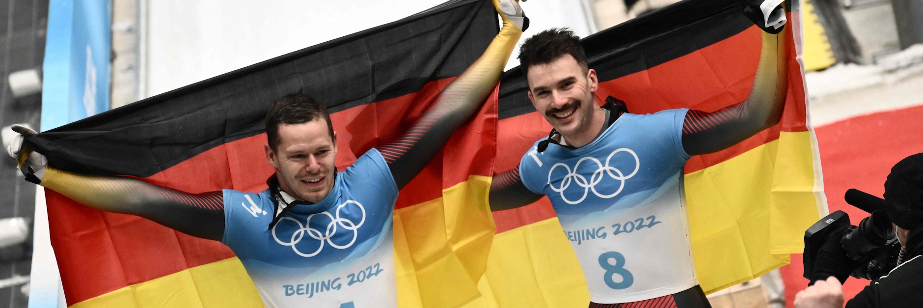 Olympiasieger Christopher Grotheer (li.) und Axel Jungk