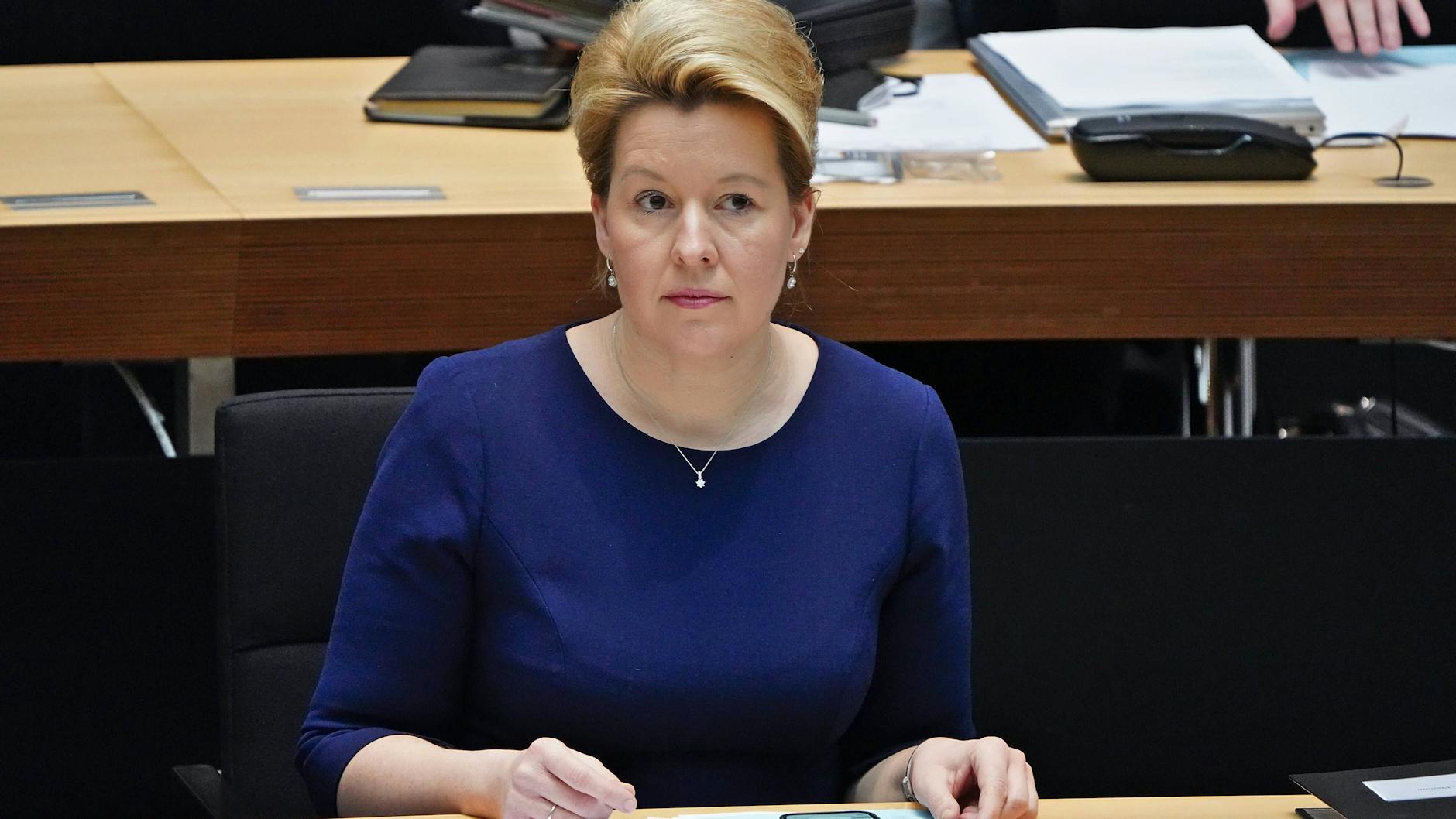 Berlins Regierende Bürgermeisterin Franziska Giffey (SPD)