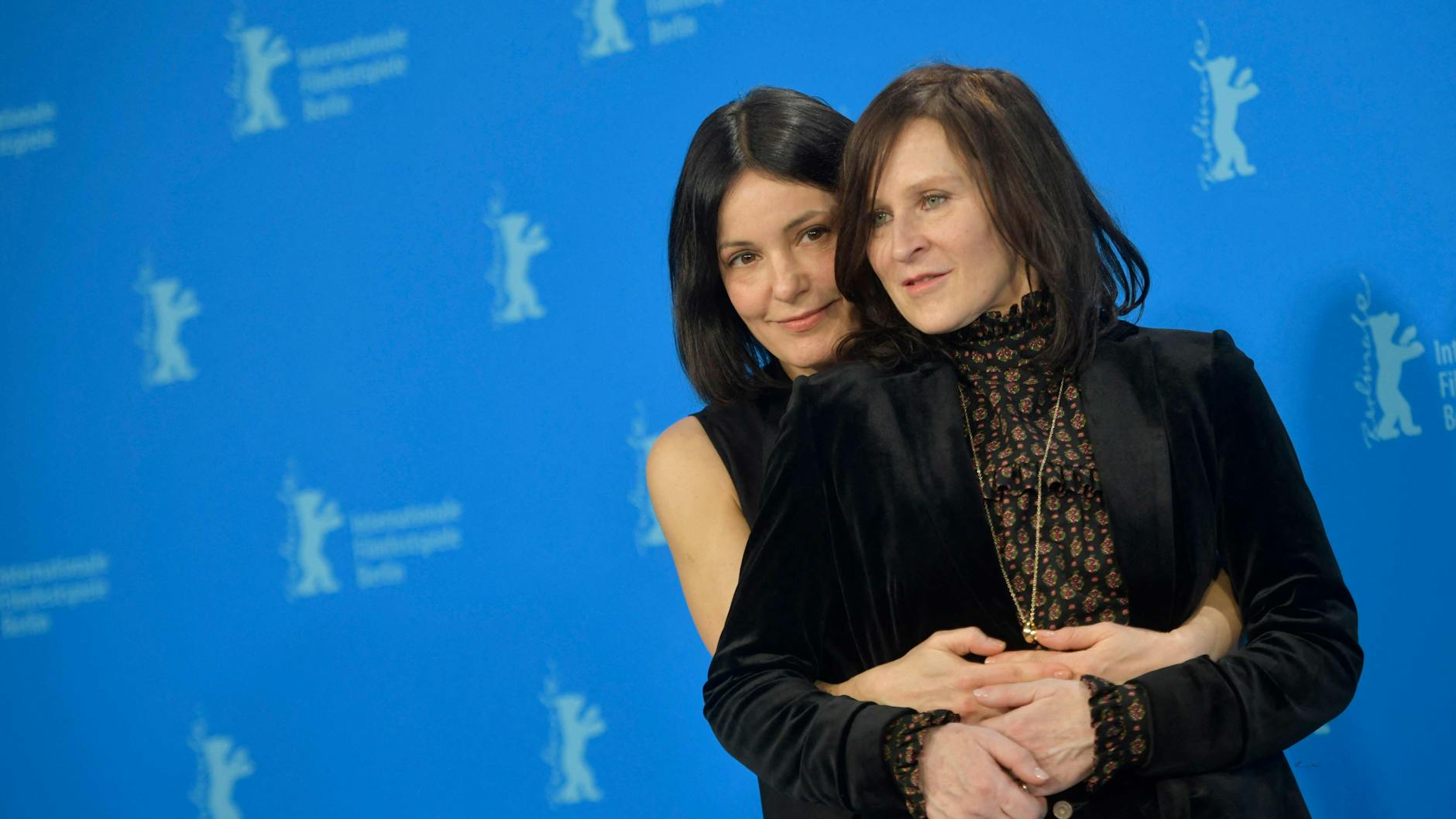 Regisseurin Nicolette Krebitz (li.) und Hauptdarstellerin Sophie Rois bei der Vorstellung ihres Berlinale-Films