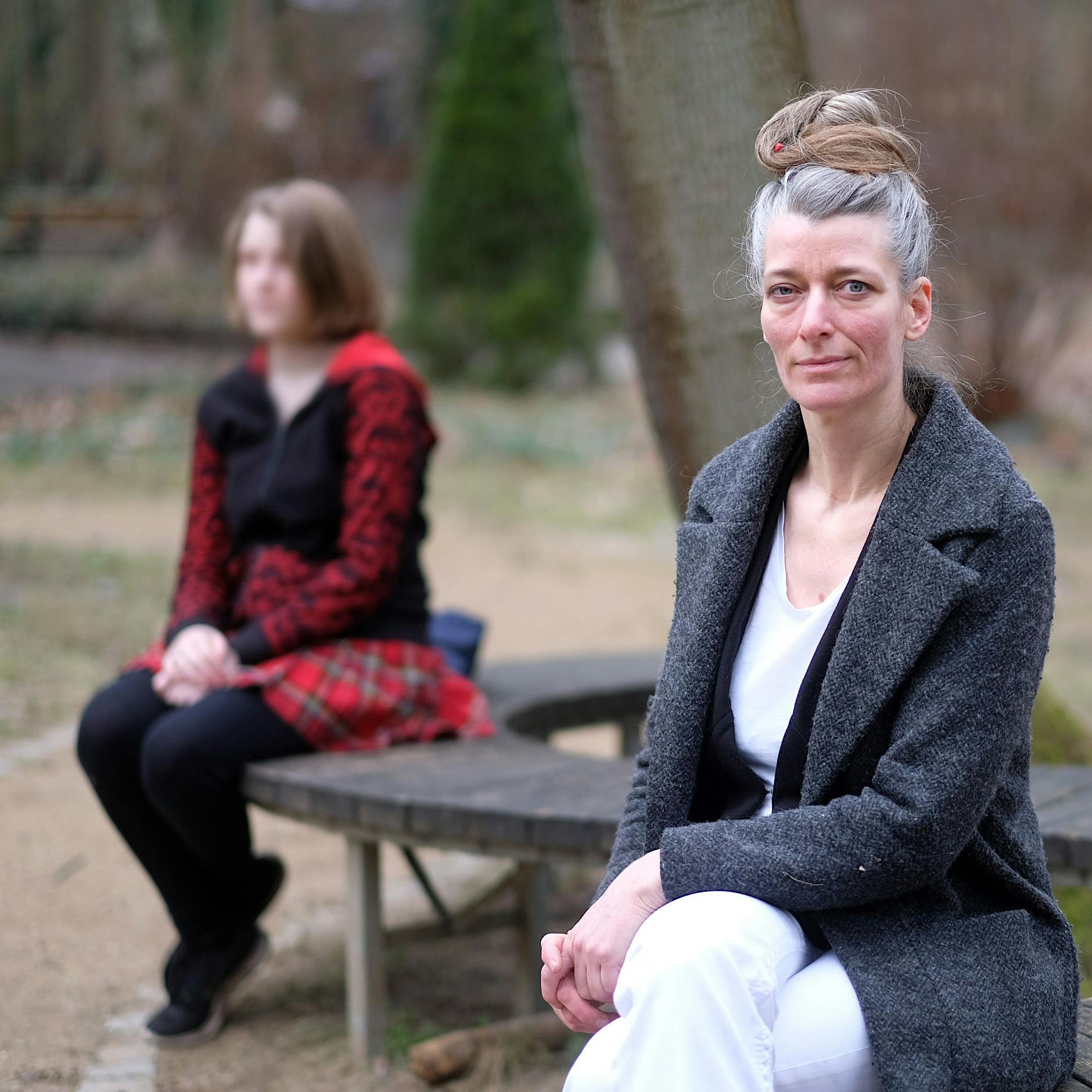 Eine Zwölfjährige beteiligt sich an der A100-Blockade