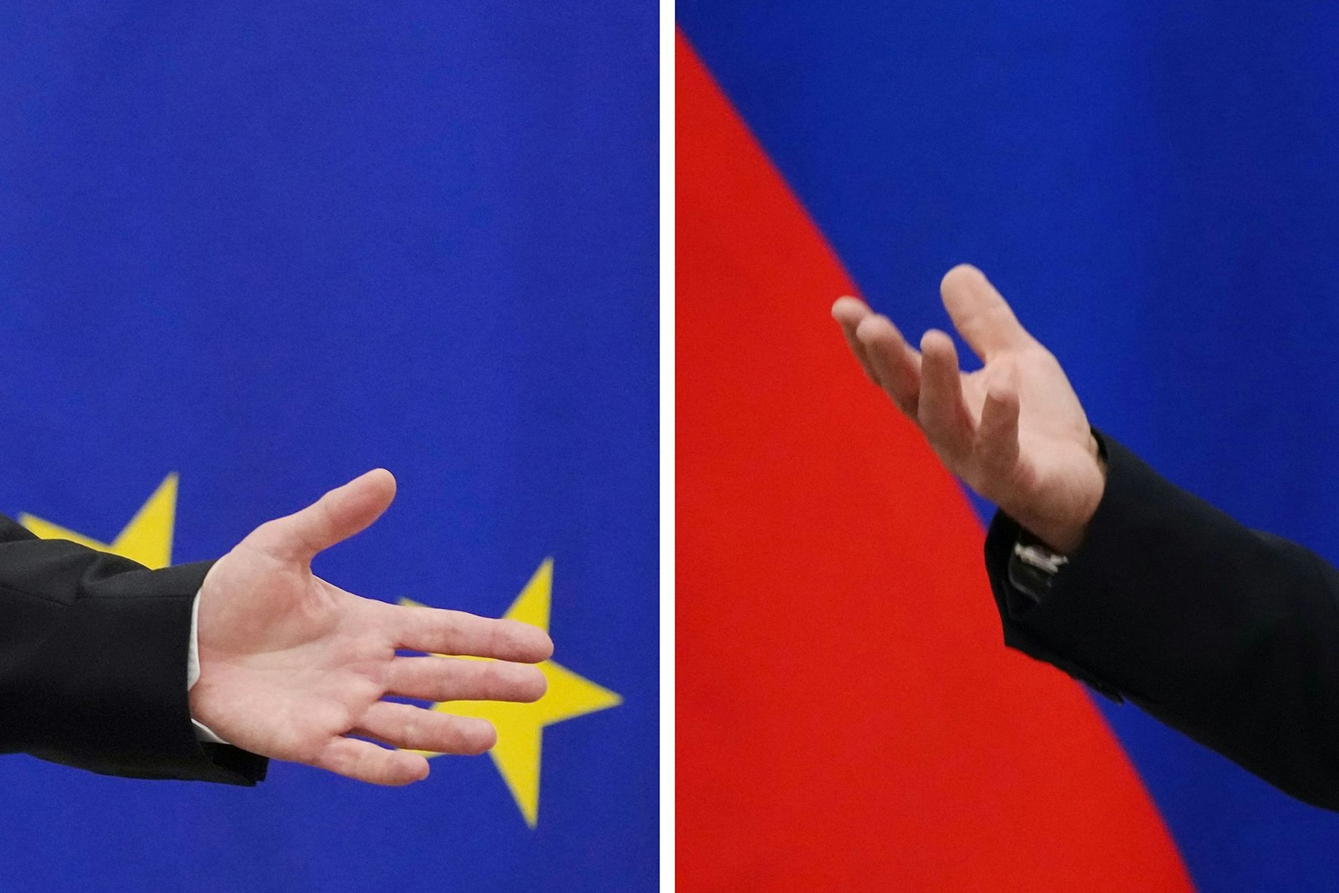 Wird Deutschland mit Russland in naher Zukunft ein gutes Verhältnis aufbauen können? Die Hände von Olaf Scholz (l.) und Wladimir Putin nach einem mehrstündigen Vier-Augen-Gespräch.