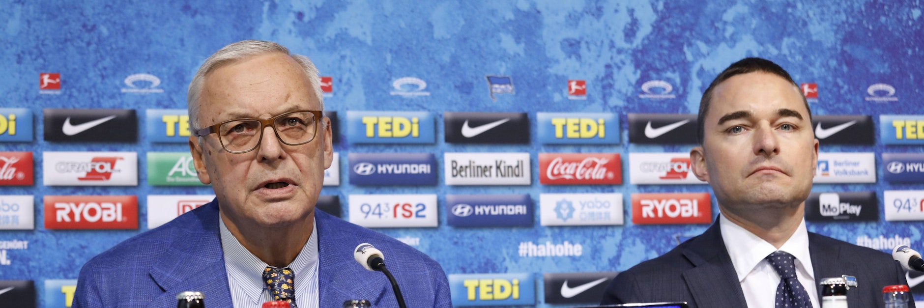 Lars Windhorst (r.) platzt nach zweieinhalb Jahren als Hertha-Investor der Kragen, er kritisiert den Klub scharf und schießt wohl gegen Präsident Werner Gegenbauer.