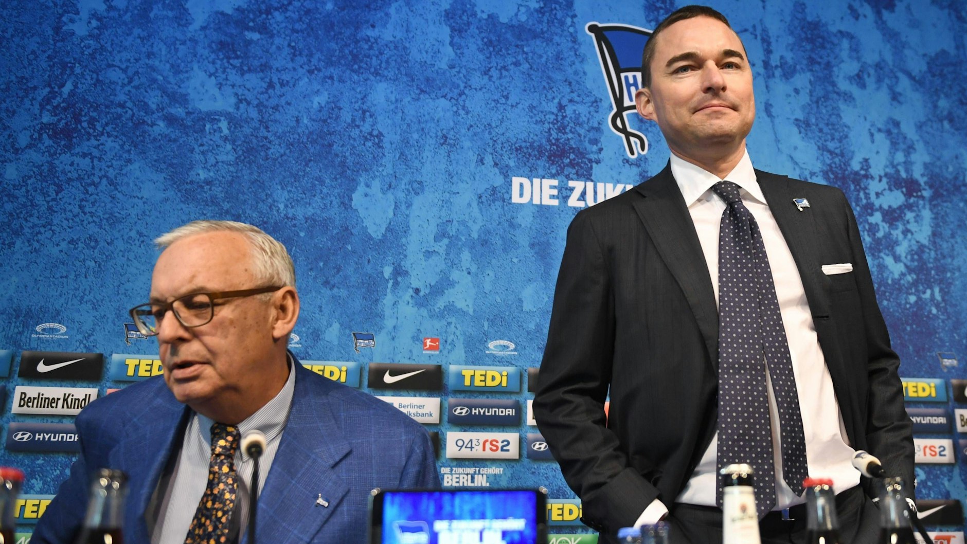 Der aktuelle Machtkampf zwischen Präsident Werner Gegenbauer und Investor Lars Windhorst (v. l.) könnten für Hertha BSC existenzbedrohend sein.