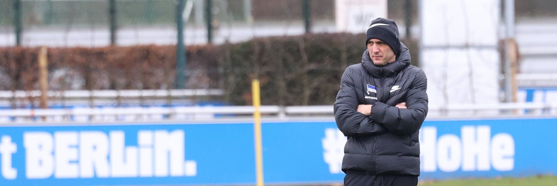 Herthas Tayfun Korkut wartet mit Hertha noch immer auf den ersten Sieg im Jahre 2022.