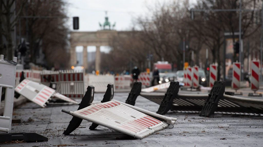 Sturmtief Ylenia wütet in Berlin.
