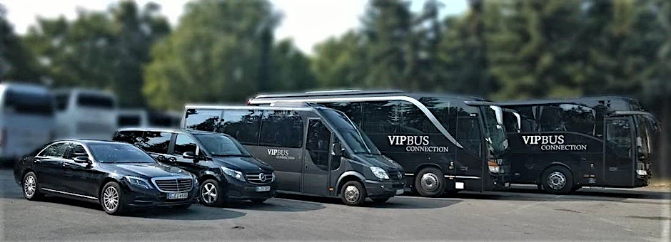 Eine Flotte für alle Bedürfnisse:&nbsp;Von bequemen Kleinbussen mit 6 Sitzplätzen bis hin zu komfortablen Doppeldecker-Bussen mit bis zu 80 Sitzplätzen.