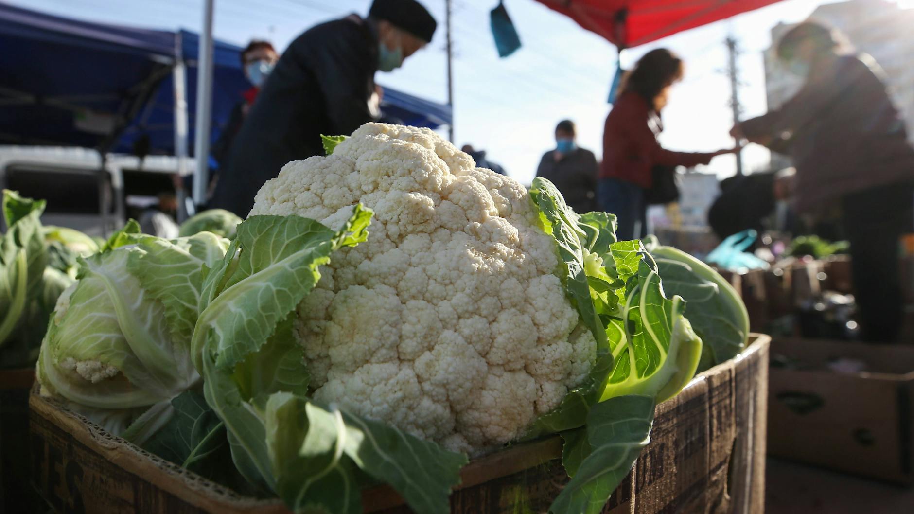 Blumenkohl vom Markt - so gesund und so lecker.