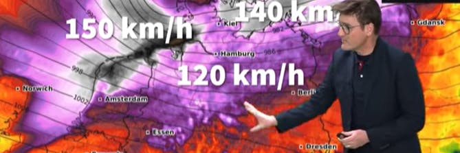 Wetter-Experte Dominik Jung warnt vor Orkan Zeynep.