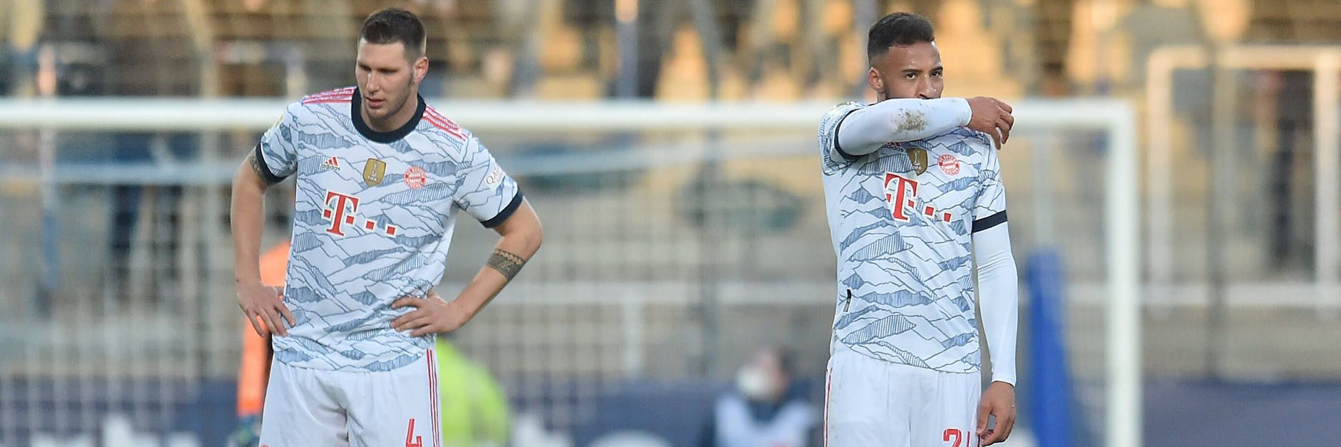 Angefressene Bayern-Stars Niklas Süle und Corentin Tolisso nach den jüngsten beiden Rückschlägen.